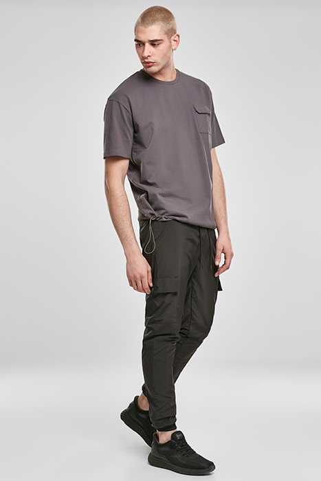 CARGO NYLON TRACK PANTS BLACK 4