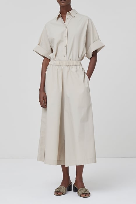 WOMEN SIDE SPLIT CULOTTE GRAIN BEIGE 3