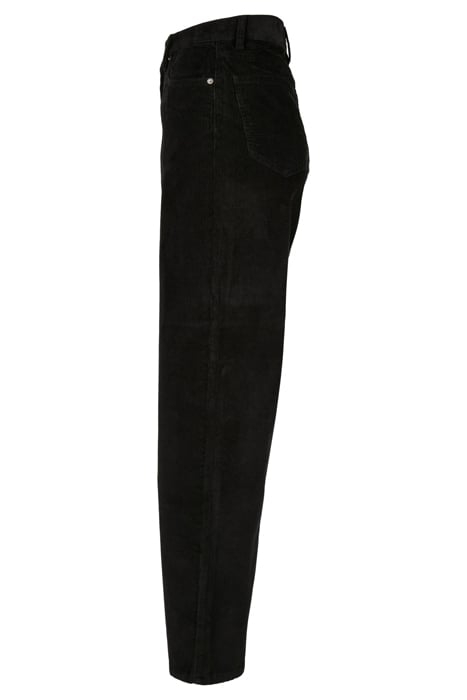 LADIES HIGH WAIST 90´S WIDE LEG CORDUROY PANTS BLACK 3