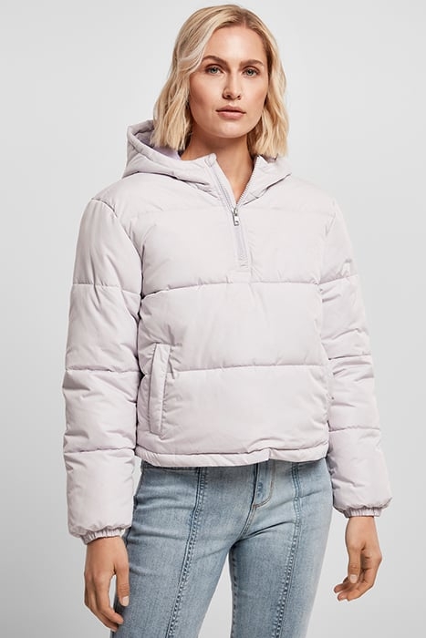 LADIES PUFFER PULL OVER JACKET SOFTLILAC 2