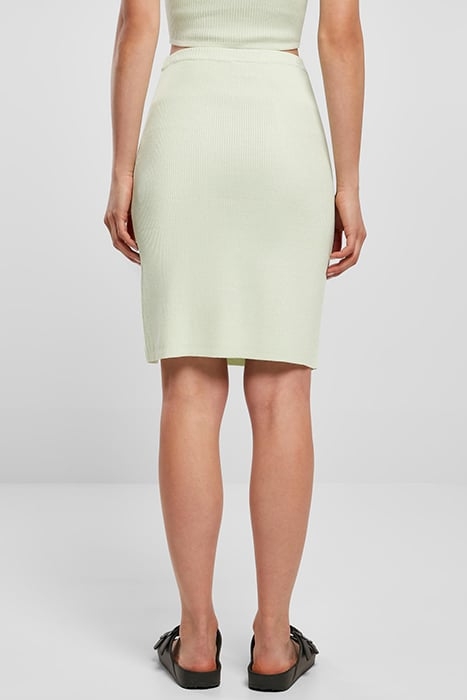 LADIES RIB KNIT SKIRT LIGHTMINT 3