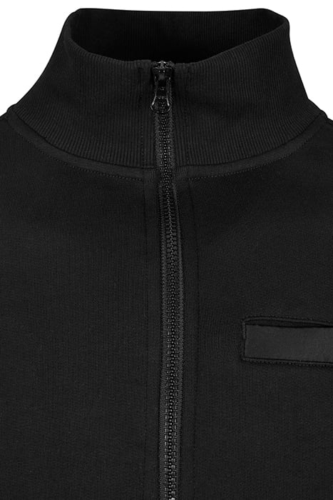 ORGANIC AND RECYCLED FABRIC MIX TRACK JACKET BLACK 8