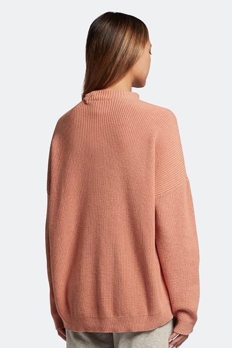 MOCK NECK JUMPER W795 DUSTY PEACH 2