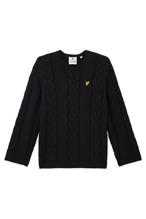 CHUNKY CABLE JUMPER Z865 JET BLACK 2