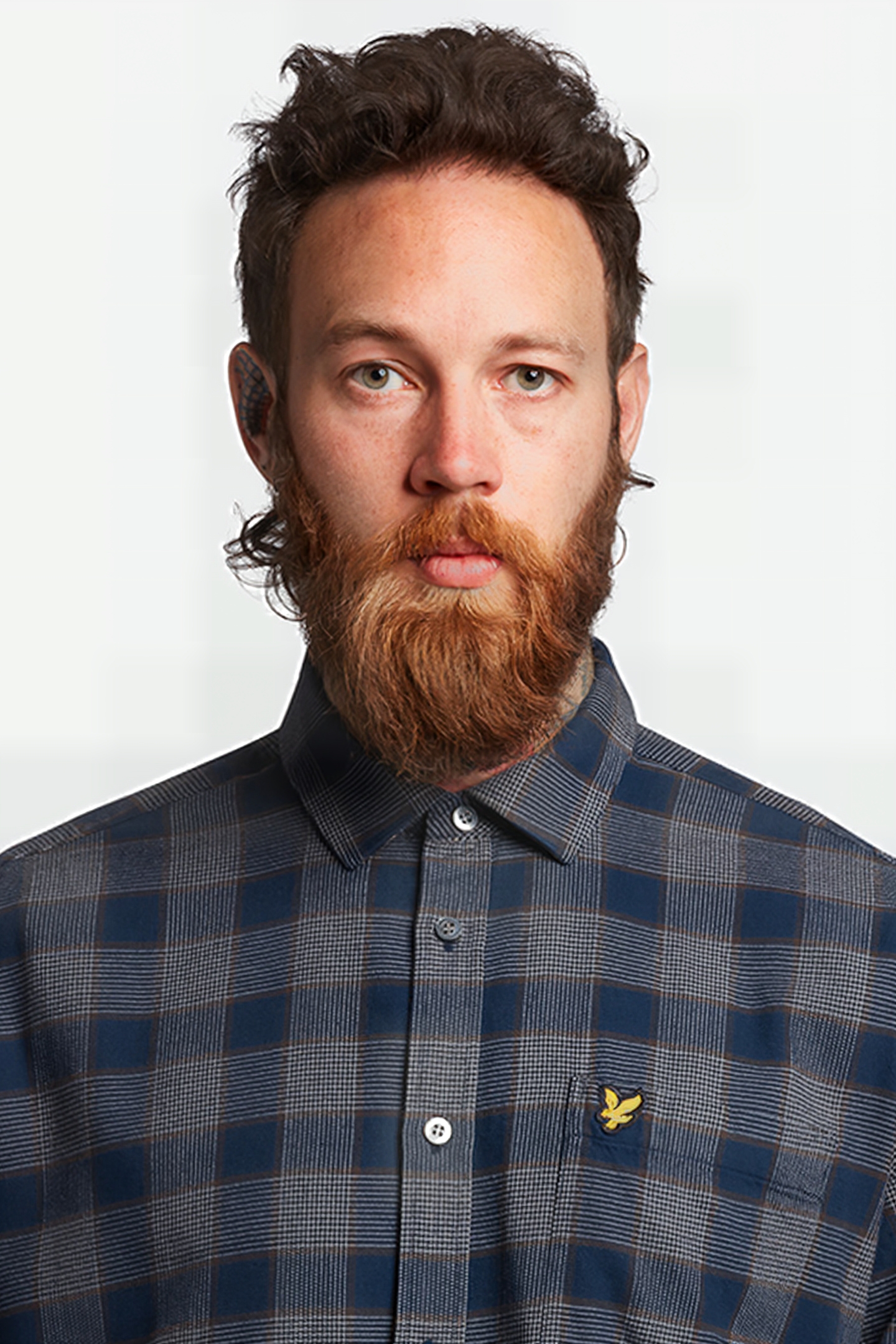 CHECK OVERSHIRT Z271 DARK NAVY 4