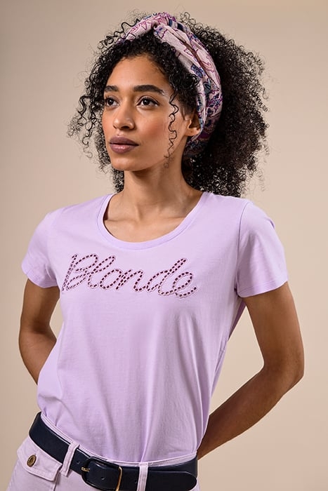 CREW NECK TEE SS + DECO PURPLE 2