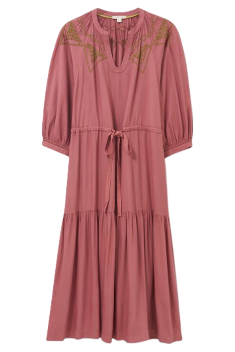 AGNES EMBROIDERED MINI DRESS PINK 1