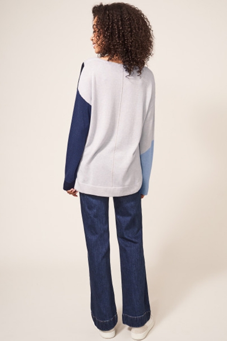 OLIVIA ABSTRACT JUMPER GREY MULTI 3