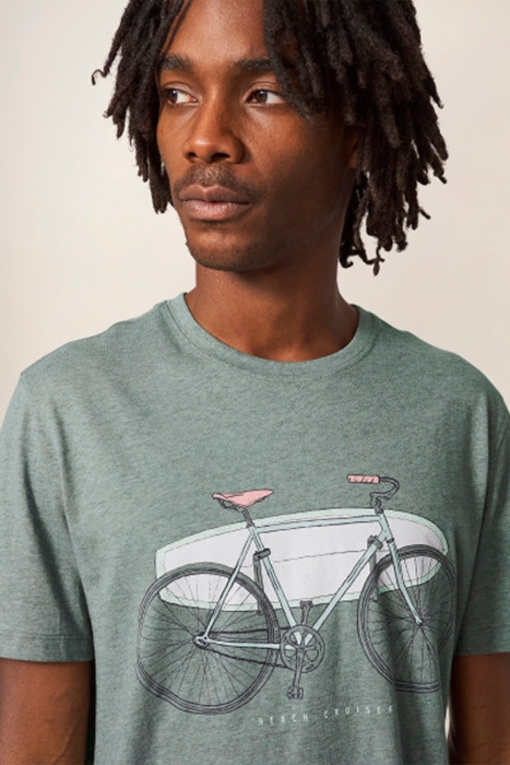 BEACH CRUSIER GRAPHIC TEE DUS GREEN 3