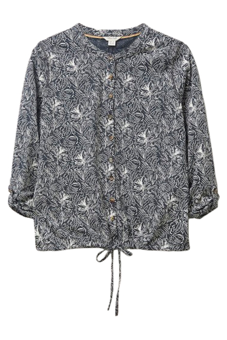 TIA TIE HEM JERSEY SHIRT BLK MLT 1