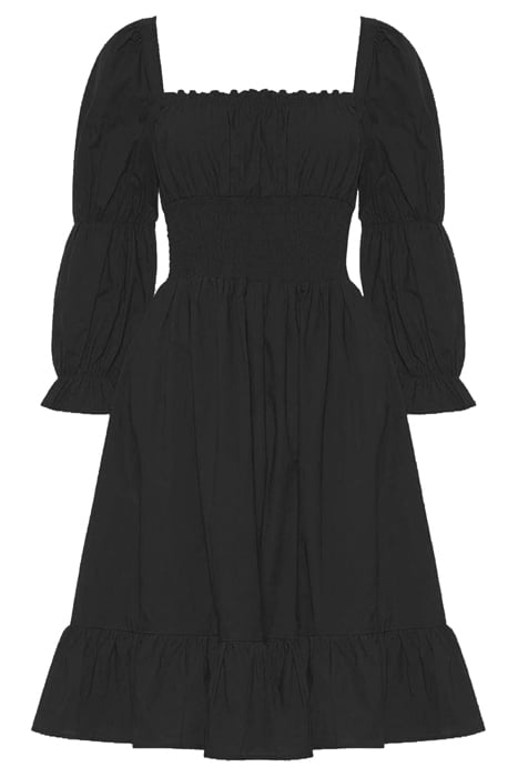 SINDEY COTTON SATIN DRESS MOONLESS NIGHT 6