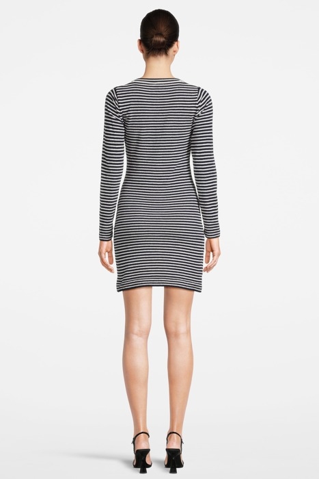 YVES ABITO TRICOT BOUCLE RIGAT WHITE/DARK BLUE 2