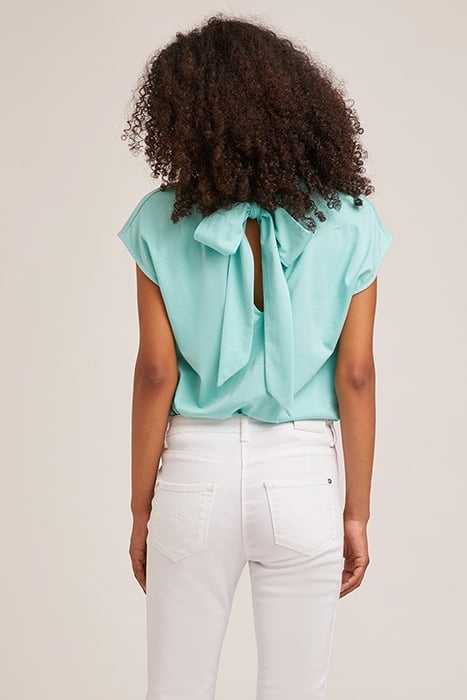 OVERSIZED T-SHIRT WITH BACK BOW GREEN 2