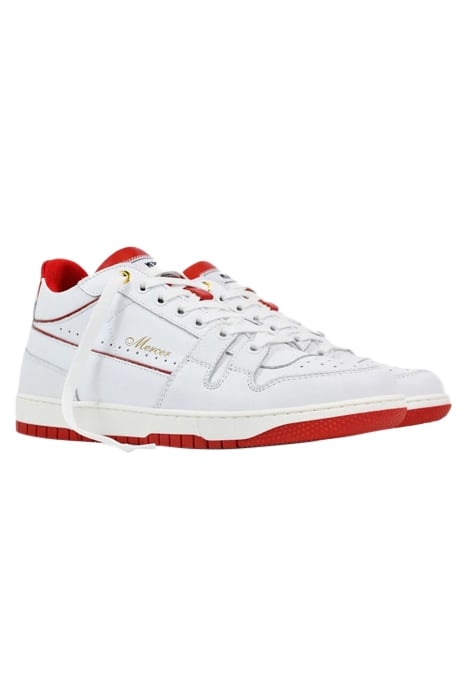 THE BROOKLYN LOW - NAPPA WHITE/RED 3