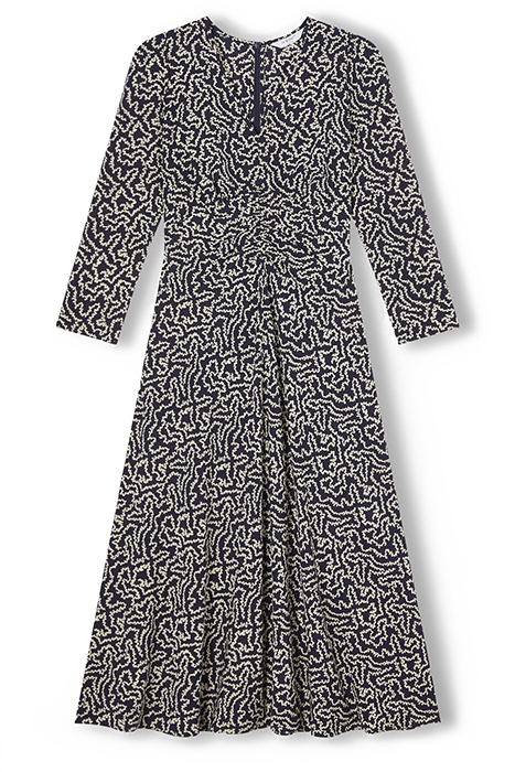 GABRIELLE MIDI DRESS BLUE/CREAM 4