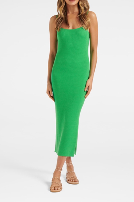 HOLLY CAMI MIDI KNIT DRESS ENERGETIC JADE 3