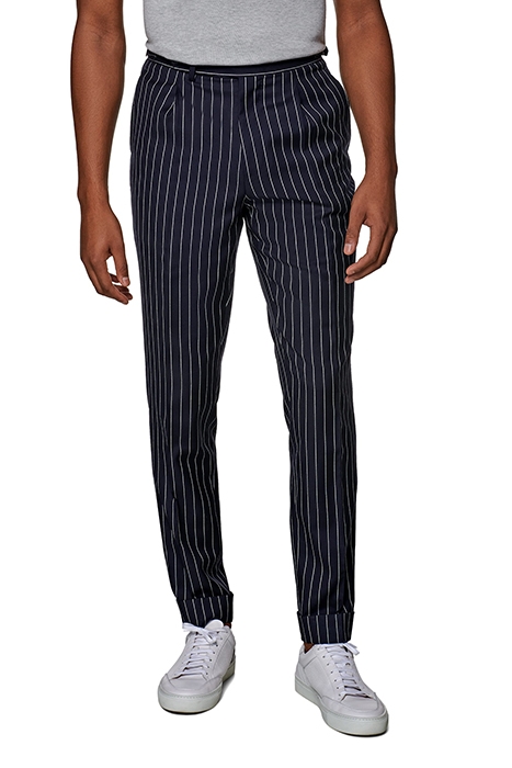 NAVY STRIPED HAVANA SUIT 4