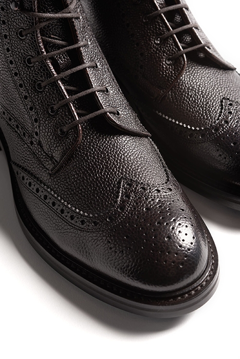 DARK BROWN LACE-UP BOOT 6