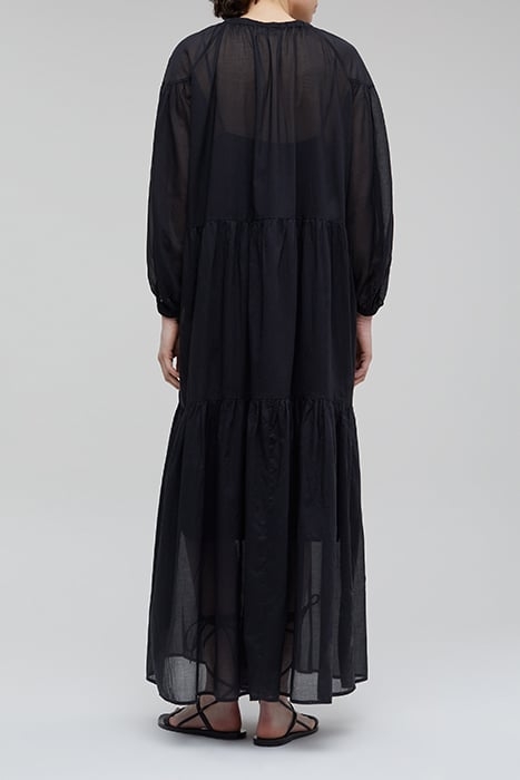 TIERED MAXI DRESS BLACK 2