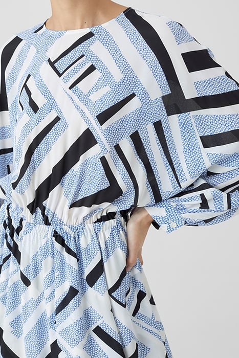 GATHERED DRESS GALAXY BLUE 4