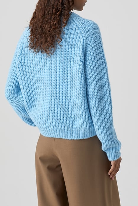 CREW NECK LONG SLEEVE KNITS BRIGHT OCEAN 2