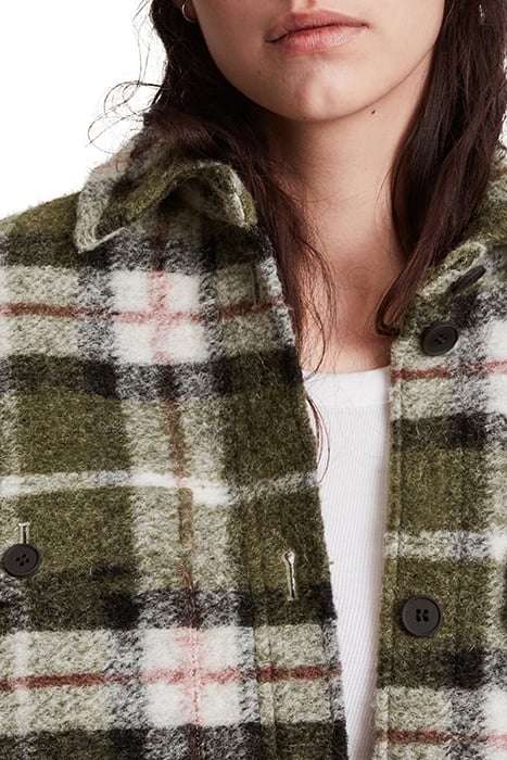 TIA CHECK COAT GREEN CHECK 6