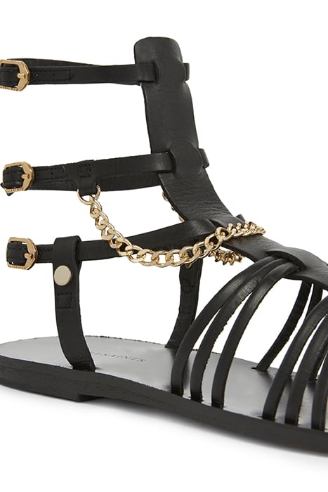 GELDA FLAT SANDAL BLACK 6