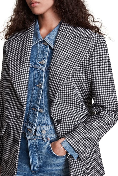 JOCIE COAT BLACK/WHITE 5