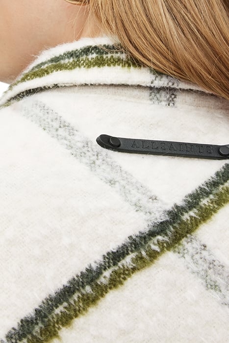 MONICA CHECK SHIRT IVORY WHITE/GREEN 6