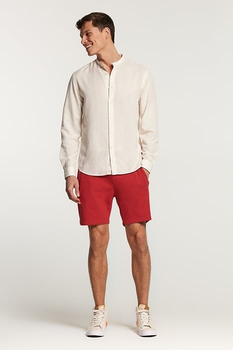 LEON LINEN SHIRT JET STREAM WHITE 4