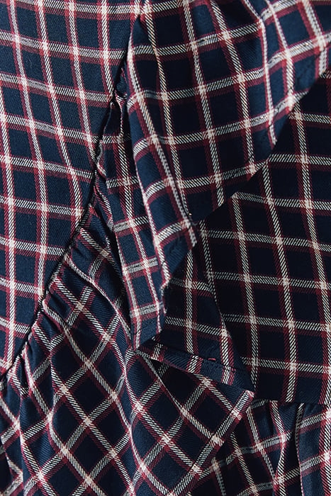 TARTAN AND METALLIC THREAD RUFFLED SKIRT 6