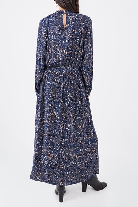 LONG DRESS WITH HIGH NECK AND PRETTY PRINT 3