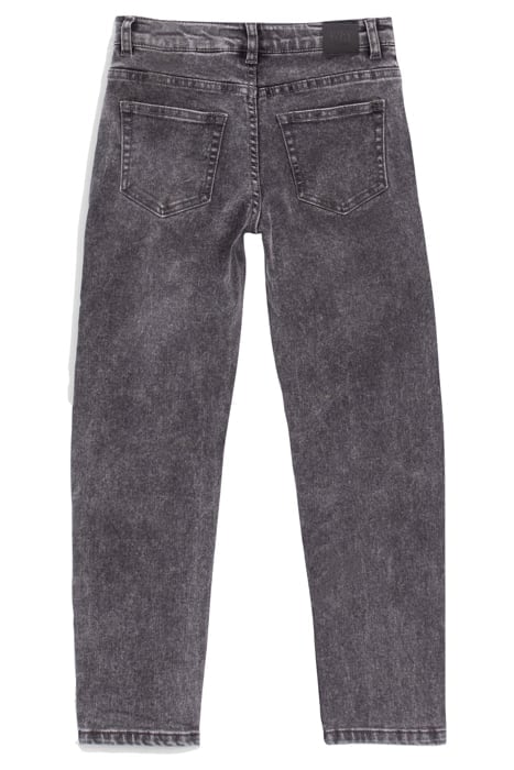 BOYS’ MEDIUM GREY RELAXED JEANS WITH PLACED WORN PATCHES MED 2