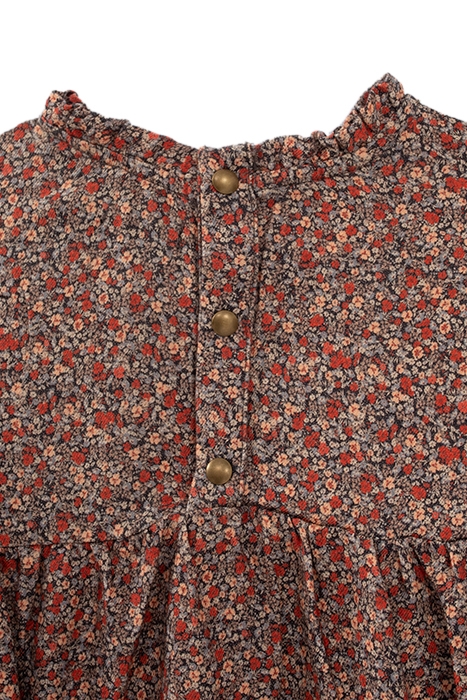 GIRLS’ NAVY MICRO-FLOWER PRINT BLOUSE NAVY 5