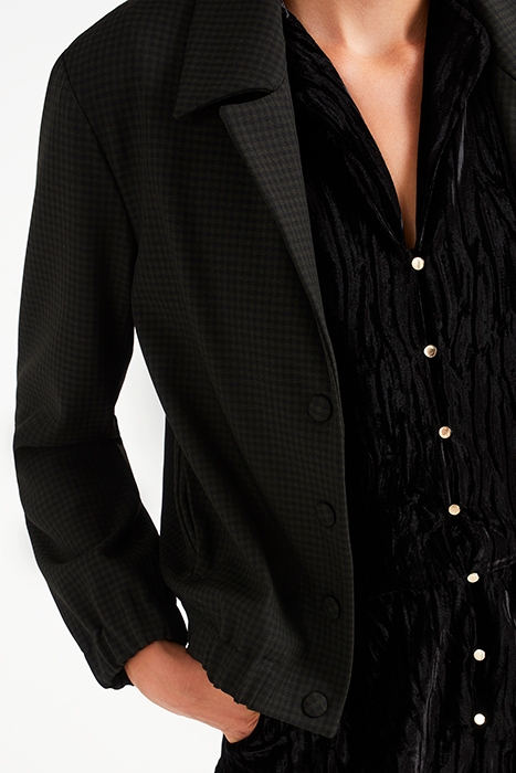 KHAKI CHECK JACKET 5