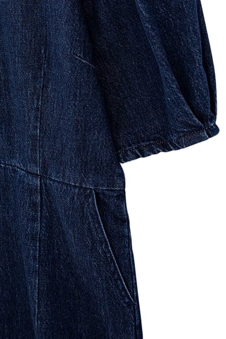 DARK AUTHENTIC HIGH-NECK DENIM DRESS 3