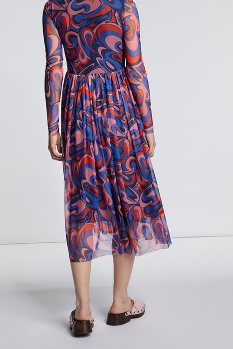 MESH DRESS RECYCLED MIDNIGHT BLUE 3