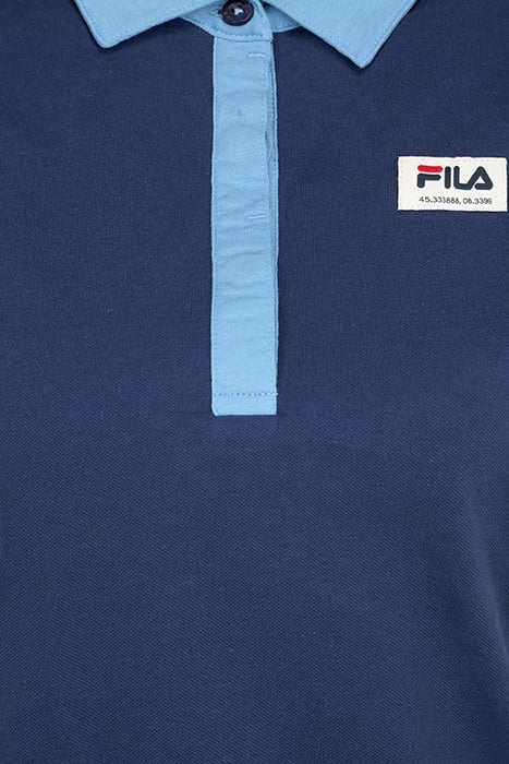 TARBECK CROPPED POLO TEE MEDIEVAL BLUE 5