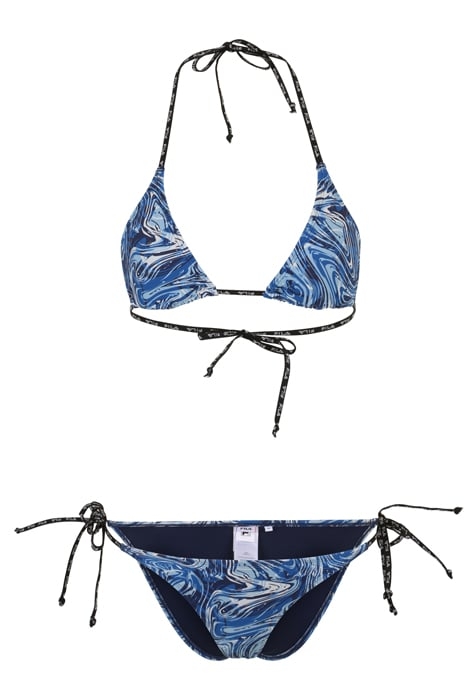 SIBU AOP TRIANGLE BIKINI BLUE ACRYLIC AOP 1