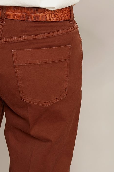 MID HIGH WAIST CROPPED BROWN 6