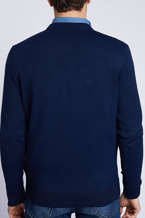 MER ROUND-NK CF SWT BLUE 3