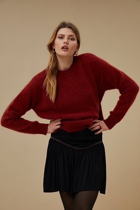 IRIS EMBROIDERY SKIRT JET BLACK 1