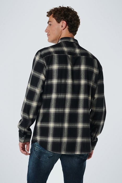 SHIRT CHECK RESPONSIBLE CHOICE COTTON BLACK 3