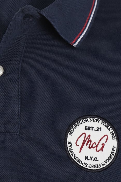 TIPPING POLO WITH BADGE RF NAVY 3