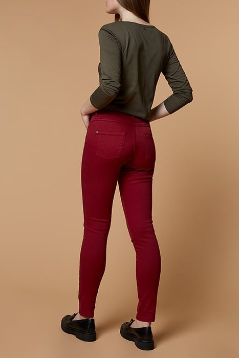 PACE - SLIM 7/8TH PUSH-UP EFFECT TROUSERS POPPY 2