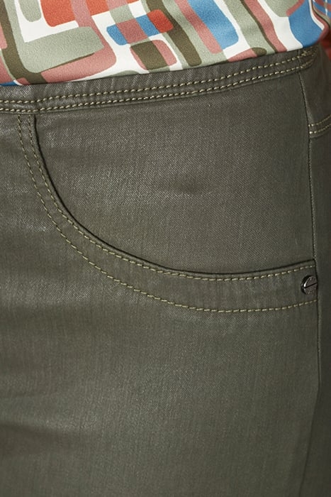 LEATHER LOOK PANTS GREEN 4