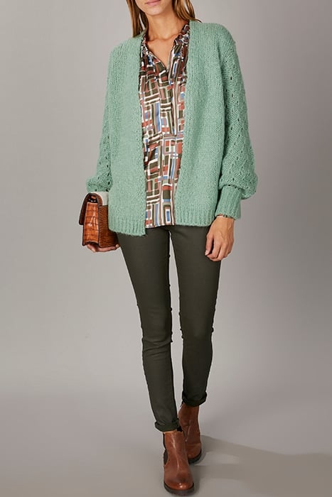 LEATHER LOOK PANTS GREEN 3