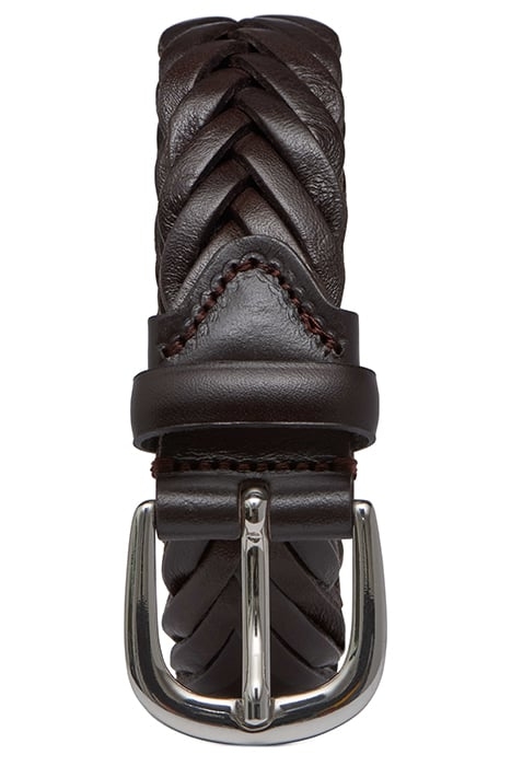 DARK BROWN BRAIDED BELT 3