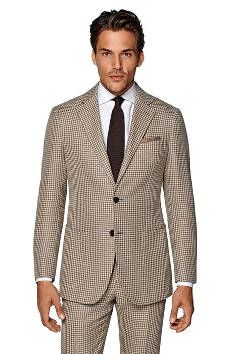LIGHT BROWN HOUNDSTOOTH HAVANA SUIT 3