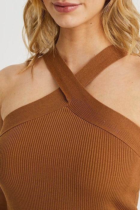 KNITTED PULLOVER CARAMEL 5